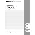 PIONEER DVJ-X1/KUC Owner's Manual cover photo