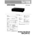 SONY TAF101R Service Manual cover photo