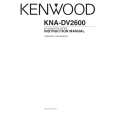 KENWOOD KNA-DV2600 Owner's Manual cover photo