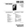 SONY WMGX35 Service Manual cover photo