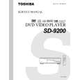 TOSHIBA SD9200 Service Manual cover photo