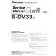 PIONEER S-DV33/XQ Service Manual cover photo