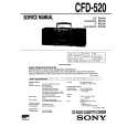 SONY CFD-520 Service Manual cover photo