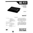 SONY MXP21 Service Manual cover photo