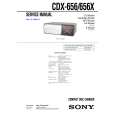 SONY CDX656 Service Manual cover photo
