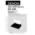 DENON DP-23F Owner's Manual cover photo