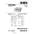 SONY XRM510 Service Manual cover photo