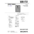 SONY WM-FX101 Service Manual cover photo