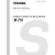 TOSHIBA W714 Service Manual cover photo