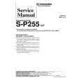 PIONEER SP255 XEP Service Manual cover photo