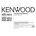 KENWOOD KDCX815 Owner's Manual cover photo