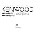 KENWOOD KDC-MP4023 Owner's Manual cover photo