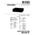 SONY XRC503 Service Manual cover photo