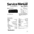 TECHNICS RSTR474 Service Manual cover photo