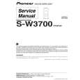 PIONEER S-W3700 Service Manual cover photo