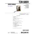 SONY TCM500DV Service Manual cover photo