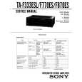 SONY TAF333ESL Service Manual cover photo