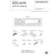 KENWOOD KDCX579 Service Manual cover photo