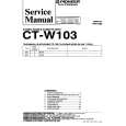 PIONEER CT-W103 Service Manual cover photo