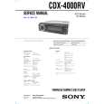 SONY CDX4000R/RX Service Manual cover photo