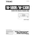 TEAC W580R Owner's Manual cover photo