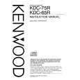 KENWOOD KDC75R Owner's Manual cover photo