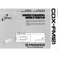 PIONEER CDXFM121 Owner's Manual cover photo