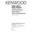 KENWOOD KACX541 Owner's Manual cover photo