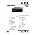 SONY XR5508 Service Manual cover photo