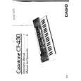 CASIO CT430 Owner's Manual cover photo