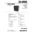 SONY SAWM40 Service Manual cover photo