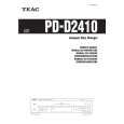TEAC PD-D2410 Owner's Manual cover photo