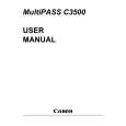 CANON MULTIPASS C3500 Owner's Manual cover photo