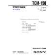 SONY TCM150 Service Manual cover photo