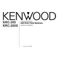 KENWOOD KRC-265 Owner's Manual cover photo