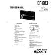 SONY ICF603 Service Manual cover photo