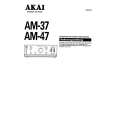 AKAI AM-37 Owner's Manual cover photo