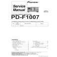 PIONEER PDF1007 II Service Manual cover photo