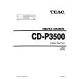 TEAC CD-P3500 Service Manual cover photo