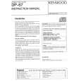 KENWOOD DP-87 Owner's Manual cover photo