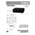 SONY TADS70 Service Manual cover photo