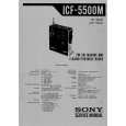 SONY ICF5500M Service Manual cover photo
