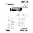 SONY MDS-S1 Service Manual cover photo