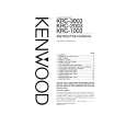 KENWOOD KRC-2003 Owner's Manual cover photo