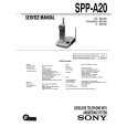 SONY SPPA20 Owner's Manual cover photo