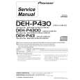 PIONEER DEH-P4300-3 Service Manual cover photo