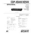 SONY CDPXE400 Service Manual cover photo