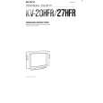 SONY KV-27HFR Owner's Manual cover photo