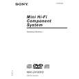 SONY MHC-ZX70DVD Owner's Manual cover photo