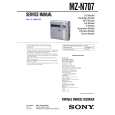 SONY MZN707 Service Manual cover photo